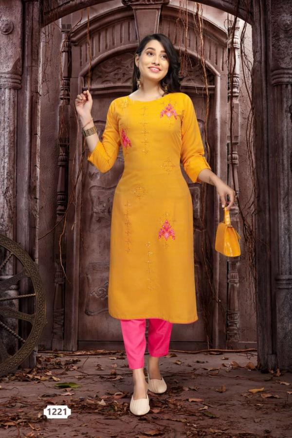 Mint Silk Designer Kurti With Pant 